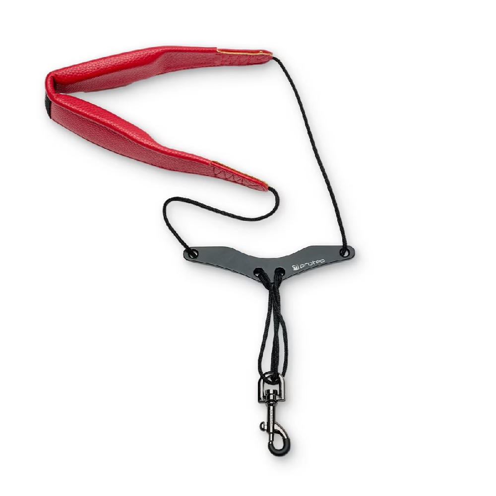 萨克斯人造革脖带 22寸 红色